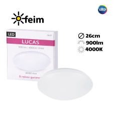 Rabalux 3437 Lucas LED stropní svítidlo 12W=780lm 4000K IP44 bílá