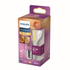 Philips 8719514323759 LED žárovka E27 3,4W/40W 470lm 2200-2700K A60 filament WarmGlow Dimmable
