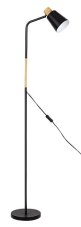 RABALUX 74003 Azim stojací lampa 1xE27 V1480mm černá, imitace dřeva