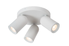 LUCIDE 13958/13/31 PUNCH stropné bodové svietidlo/spot D210mm 3xGU10 biela