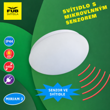 S-22258 MIRIAM 2 FULGUR stropní svítidlo s 360° senzorem 1xE27 IP44 10119998