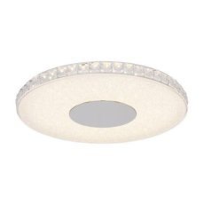 GLOBO 49336-24R DENNI stropní LED svítidlo 400 mm 24W / 1600lm neutrální bílé světlo (4000K) IP20 stříbrná metalíza