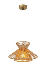 LUCIDE 10420/32/72 TASMAN závěsné svítidlo D320mm 1xE27 mosazná, přírodní