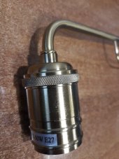 Nástěnné svítidlo Ideal lux 160214 TRIUMPH AP1 1xE27 60W mosadz antik leštená