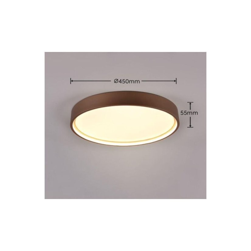 TRIO 641310265 DOHA stropní svítidloSMD LED D450mm 29W/3260lm 2300+3000+4000K kávová