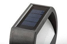 RABALUX 77004 Narmada solární nástěnné svítidlo LED 0,5W/13lm 4000K IP44 černá, bílá, soumrakový senzor