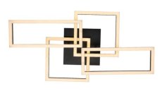 RABALUX 71389 Drusus stropní svítidlo LED 40W/3050lm 3000-6500K černá, bílá, stmívatelné, dálkový ovladač