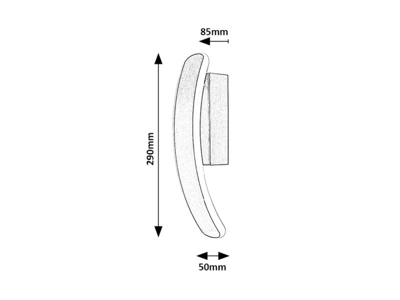 RABALUX 71088 Jarnelle nástenné svietidlo LED 12W/800lm 3000K saténová chrómová, biela