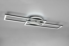 TRIO Reality R67183132 TWISTER stropní svítidlo SMD LED 30W/4500lm 2700-6000K černá matná, switchdimmer, dálkový ovladač, otočná ramena