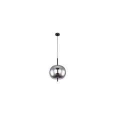GLOBO 15345H1 BLACKY závěsné svítidlo D300mm 1xE27 černá, kouřová