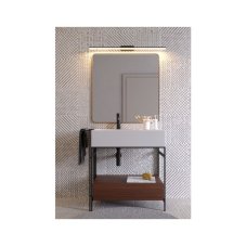 REDO 01-2506 BARRIO nástenné svietidlo nad zrkadlo š900mm LED 27W/2457lm 3000K IP44 čierna