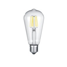 TRIO 987-600 KOLBEN LED žiarovka filament E27 7W/806lm 2700K D64mm ST64 priehľadná