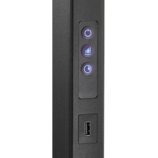 Ideal Lux 296678 COMFORT stojacia lampa so senzorom LED V1950mm 76W 10300/7550lm 3000K USB port, čierna, stmievateľné