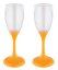 28076-2 GLOBO COEN Sada svietiace poháre na víno, prosecco 2x LED 0,06W 2xCR2032