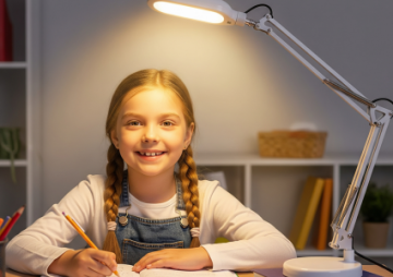 Lampička pro prvňáčka: Jak vybrat světlo, které ochrání zrak a pomůže s domácími úkoly?