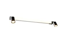 TRIO 281479306 ENRICO nástěnné svítidlo nad zrcadlo š900mm 2xGU10, SMD LED 9W/1200lm 2300+3000+4000K IP44 chromová