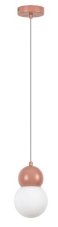 RABALUX 72280 Gellia závěsné svítidlo D120mm 1xG9 růžová, bílá