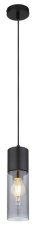 GLOBO 21000HB ANNIKA závesné svietidlo 1xE27 D100mm čierna, dymová