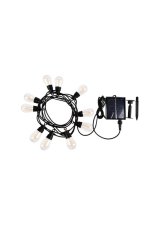 RABALUX 77165 Zirc solárna svetelná reťaz 6,5m LED 3,6W/35lm 2700K IP44 čierna