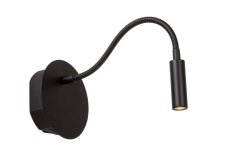 LUCIDE 77289/03/30 JOLIJN nástenné svietidlo D110mm LED 2W/140lm 3000K čierna, nabíjateľná batéria, magnetický montážny systém