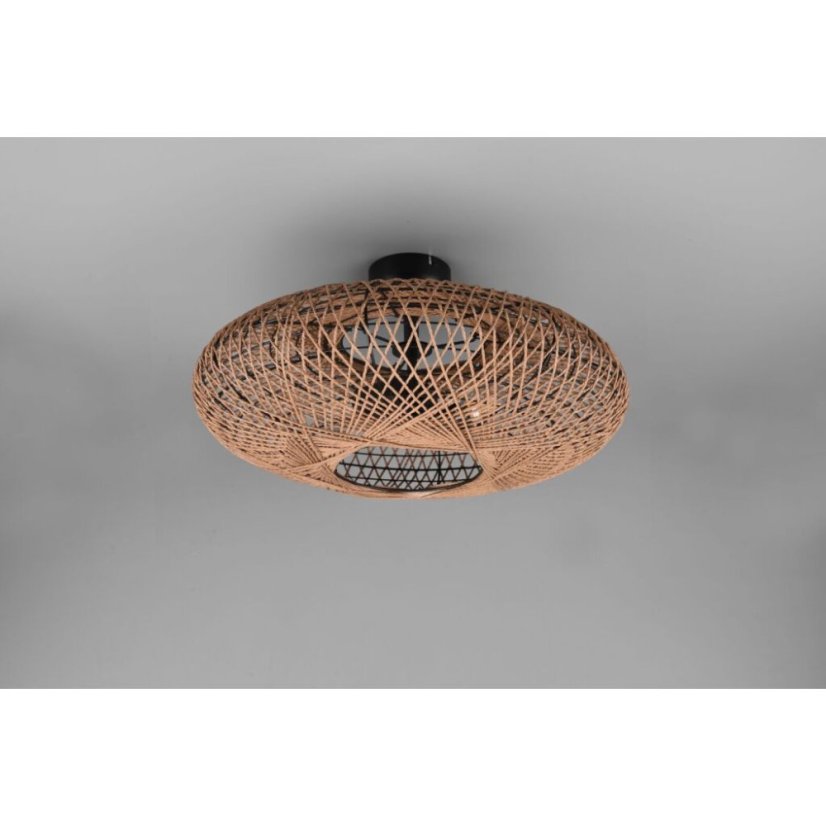 TRIO 612300236 HEDDA stropné svietidlo D520mm 2xE27 matná čierna, sisal