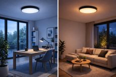 Philips HUE LED White Ambiance 41161/30/P6 Enrave XL stropné svietidlo 48W 6100lm 2200-6500K 55,1cm čierne stmievateľné BlueTooth + HUE Switch