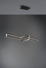 TRIO 320310332 SALINAS závěsné svítidlo LED 34W/4200lm 3000K černá matná, switchdimmer