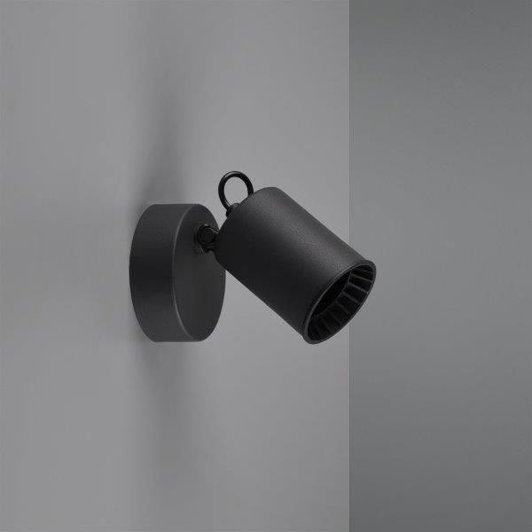 TRIO 803500132 Pago Nástenné svietidlo 90mm GU10 1X35W Matná čierna