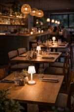 TRIO Reality R54991131 VIDAL dotyková stolná lampička v245mm SMD LED 1,5W/150lm 3000K IP44 biela matná