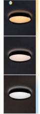 RABALUX 71306 Laleh stropné svietidlo D500mm LED 48W/3000lm 3000-6500K čierna, biela, stmievateľné, diaľkový ovládač