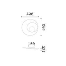 Stropné svietidlo LED 3000K biela IP20 Ideal Lux OZ 352442
