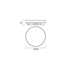 Sylvania 0043510 stropné svietidlo START SURFACE SLIM IP54 ROUND 1500lm 2CCT D WH