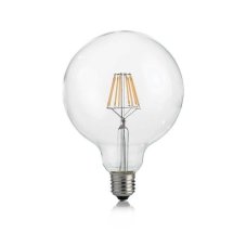 Ideal Lux 101347 LED žárovka E27 Filament G125 8W/860lm 3000K průhledná, globe