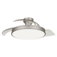 Stropní ventilátor se světlem LED 2700–6500K nikl IP20 PHILIPS Atlas 8721103096081