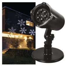 DCPC02 EMOS LED vánoční dekorativní projektor – vločky, IP44, bílá