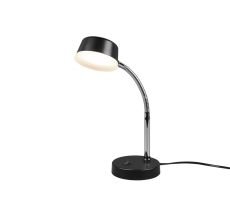 TRIO R52501102 KIKO stolové svietidlo LED D120mm 4,5W/300lm 3000K, čierna