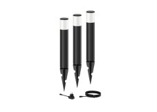 Philips 8720169269415 GardenLink Low Volt Purex nízkonapäťový venkovní svítidlo/sloupek 24V LED 3x1,5W/180lm 2700K IP44 černá 3-set+adaptér+kabel 5m