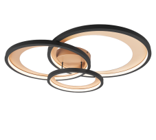 TRIO 673810332 GRANADA stropní svítidlo LED 36W/4300lm 3000K matná černá, switchdimmer