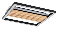 Stropní svítidlo LED 3000 / 4500 / 6000K čierna, drevo IP20 Rabalux NOXELLE 71457