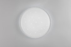 TRIO Reality R64811101 VARDA stropní svítidlo D390mm SMD LED 24W/2500lm 2700-6500K bílá, dálkový ovladač, starlight efekt