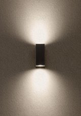 REDO 90152 PUNTA exteriérové nástenné svietidlo 2xGU10 IP44 antracit