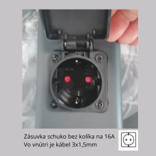 REDO 90614 VOLT venkovní stojanové svítidlo/sloupek se zásuvkami V500mm SMD LED 13W 1200/895lm 3000K IP54 antracit