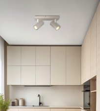 Stropní bodové svítidlo / spot 2x GU10 piesková IP20 GLOBO lighting ROBBY 57911-2SA