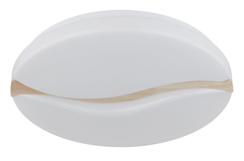 GLOBO 41790-20 LETICIA stropní svítidlo D390mm LED 24W 2790/1850lm 3000+4200+6000K bílá, dřevo