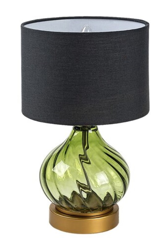RABALUX 74033 Pirelo stolná lampička D200mm 1xE14 zelená, čierna