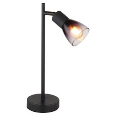 GLOBO 54312T SATELLA stolná lampička V350mm 1xE14 čierna matná, dymová