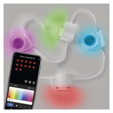 EMOS ZIW154R GoSmart LED reflektor - 85 cm reťaz, 4 časti, 7 W, RGBIC+CCT, stmievateľný, WiFi