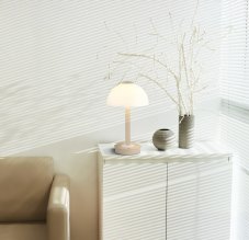 Stolní lampa LED 3000K písková, opálová IP20 GLOBO lighting ULDIN 21953SA