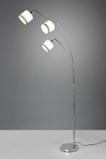 TRIO Reality R41553006 DAVOS stojací lampa V1850mm 3xE14 chromová, bílá