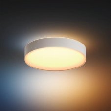Philips HUE LED White Ambiance 41165/31/P6 Devere M koupelnové stropní svítidlo 19,2W 2450lm 2200-6500K IP44 38,1cm bílé stmívatelné BlueTooth + HUE Switch